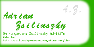 adrian zsilinszky business card